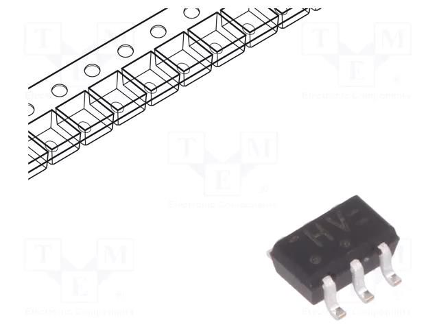 IC: digital; buffer,non-inverting; Ch: 2; CMOS; SMD; SO6; Mini Logic NEXPERIA 74HC2G17GW.125