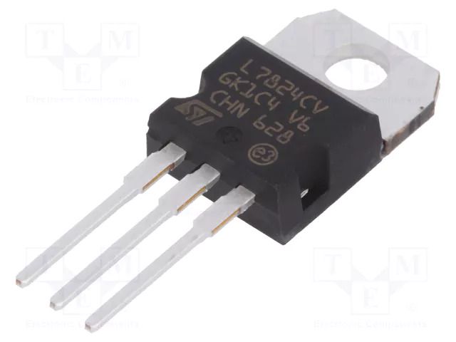 IC: voltage regulator; linear,fixed; 24V; 1.5A; TO220AB; THT; L78 STMicroelectronics L7824CV-DG