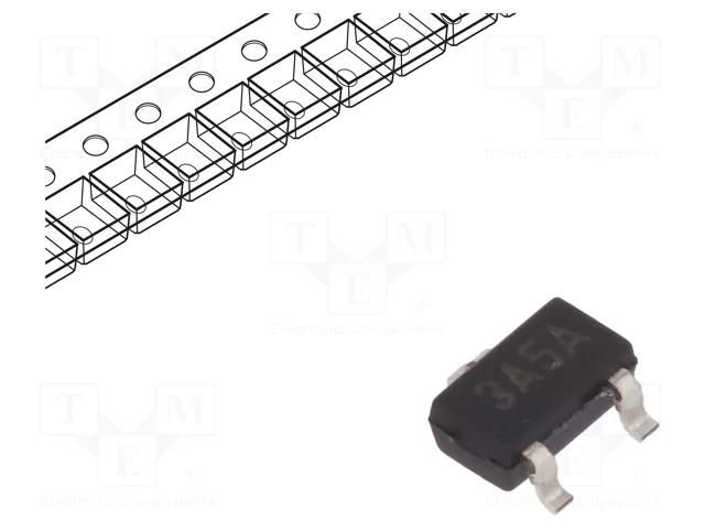 IC: voltage regulator; LDO,fixed; -3V; 0.2A; SOT23A; SMD; reel,tape MICROCHIP TECHNOLOGY TC593002ECBTR