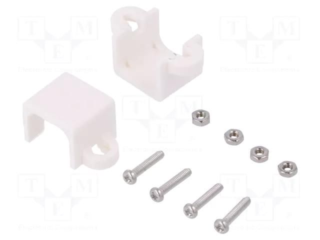 Bracket; white; plastic; 2pcs. DFROBOT DF-FIT0160