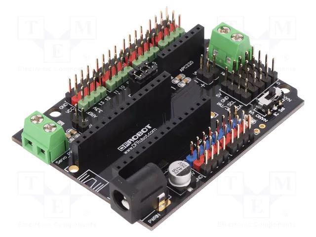Module: shield; universal; Arduino Nano; pin strips,screw DFROBOT DF-DFR0012