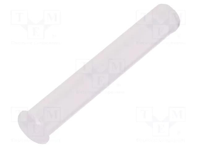 Fiber for LED; Ø3.4mm; L: 18mm; round; Front: convex; straight FIX&FASTEN FIX-LEM-87