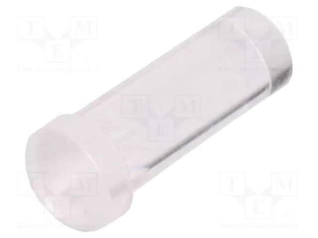Fiber for LED; Ø3.8mm; L: 8mm; round; Front: flat; straight; UL94V-2 FIX&FASTEN FIX-LEM-91