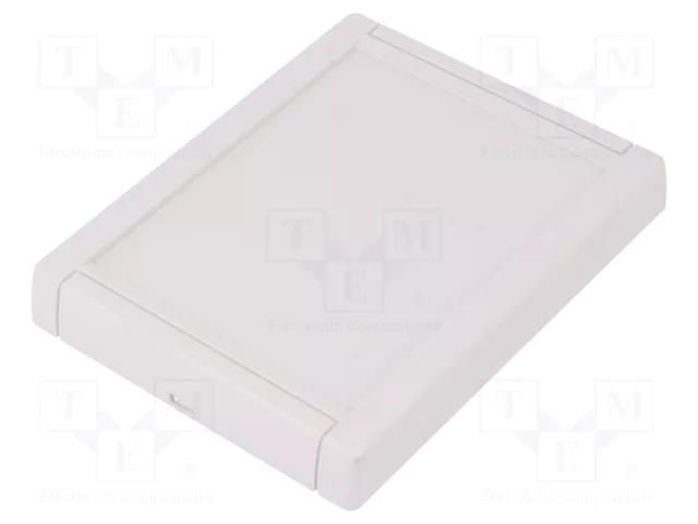 Enclosure: for alarms; X: 100mm; Y: 131mm; Z: 17.6mm; ABS; light grey TEKO MTK-F.7