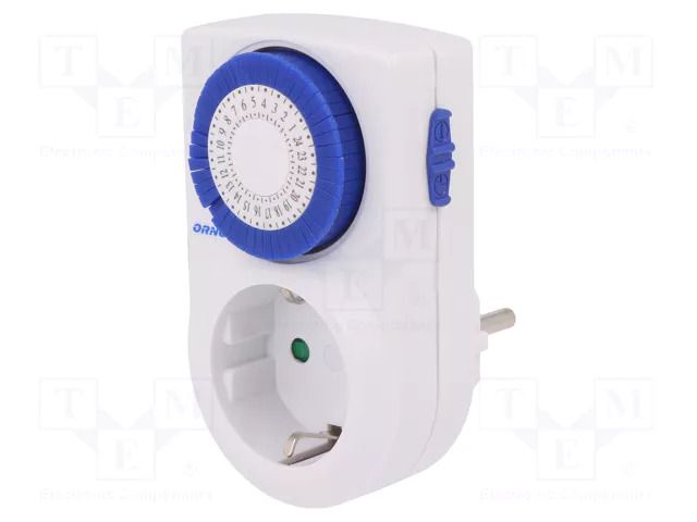 Programmable time switch; 30min÷24h; 230VAC/16A; Usup: 230VAC ORNO OR-PRE-427-SCHUKO