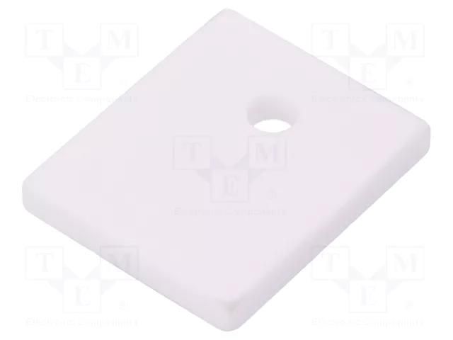 Heat transfer pad: ceramic; TO218,TO247; L: 21mm; W: 25mm; Thk: 3mm FISCHER ELEKTRONIK AOS218/247