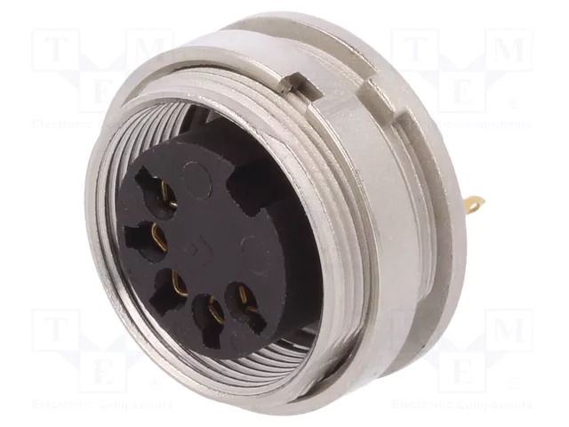 Connector: M16; socket; female; PIN: 5; 5A; 60V; soldering; straight LUMBERG KGV-50