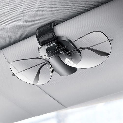 Baseus Car Holder Glasses Clip Silver (ACYJN-B0S), Baseus 6953156220126 6953156220126