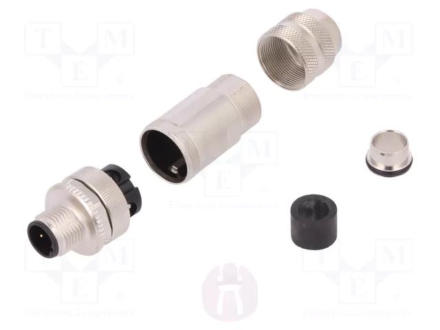 Connector: M12; plug; PIN: 2; male; straight; IP67; screw terminal MURRELEKTRONIK 7000-14005-0000000