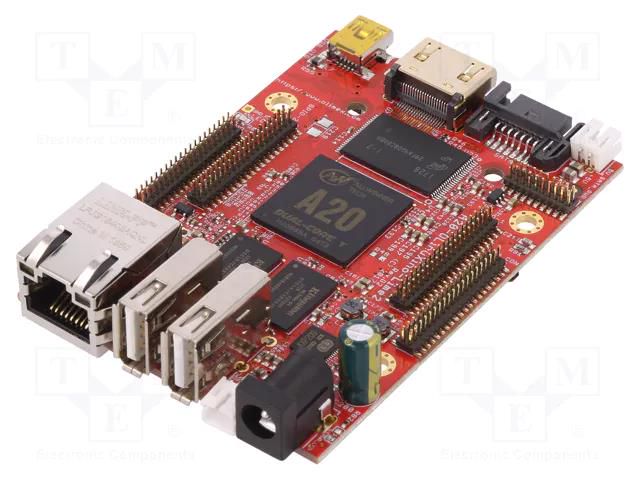 Single-board computer; Cortex A7; 2kBEEPROM,1GBRAM,8GBFLASH OLIMEX A20-LIME2-N8GB