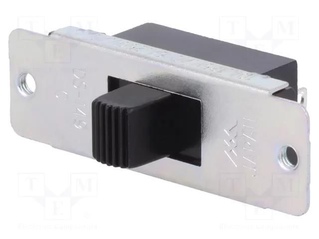 Switch: slide; Pos: 3; SPDT; 6A/250VAC; ON-OFF-ON; No.of term: 3 MIYAMA DS149C-K