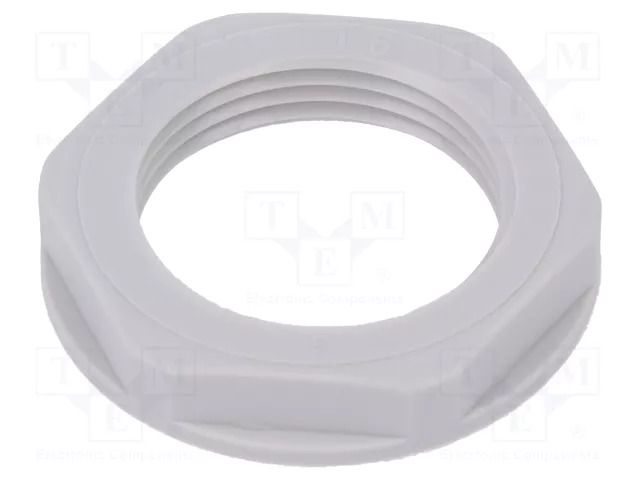 Nut; PG16; polyamide; UL94V-2; 30mm; light grey; Thread: PG LAPP LP-53019041