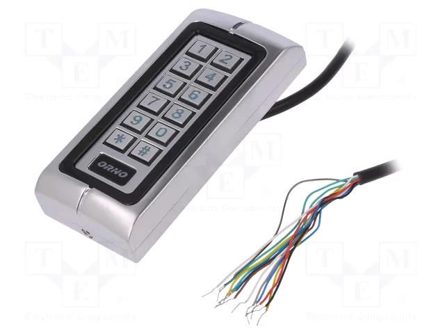 RFID combination lock; wall mount; 12÷18VAC; 12÷24VDC; IP68 ORNO OR-ZS-804
