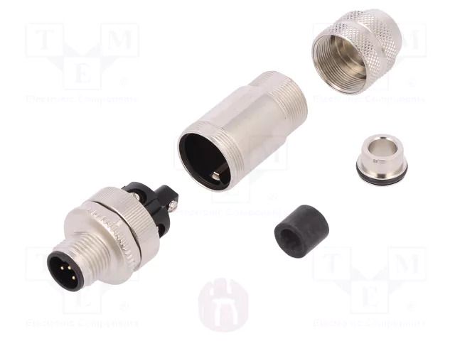 Connector: M12; plug; PIN: 5; male; straight; IP67; screw terminal MURRELEKTRONIK 7000-14002-0000000