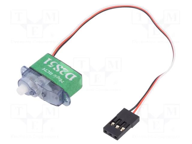 Motor: servo; 6VDC; micro; max.58mNm DFROBOT DF-SER0037