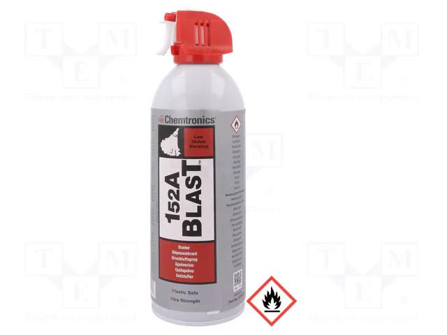 Compressed air; spray; can; colourless; 400ml; Signal word: Danger CHEMTRONICS CH-ES1029E