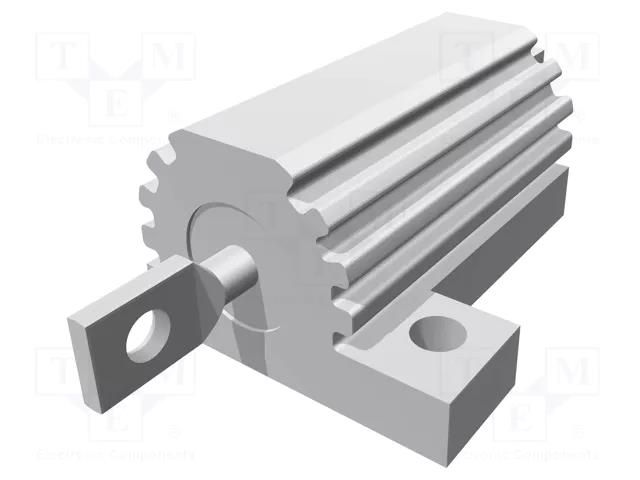 Resistor: wire-wound; with heatsink; screw; 100mΩ; 16W; ±5% TE Connectivity AX10WR-0R1