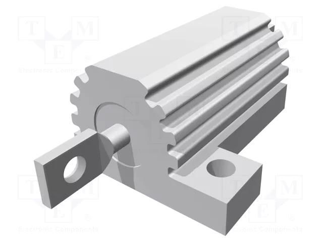 Resistor: wire-wound; with heatsink; screw; 330mΩ; 16W; ±5% TE Connectivity AX10WR-0R33