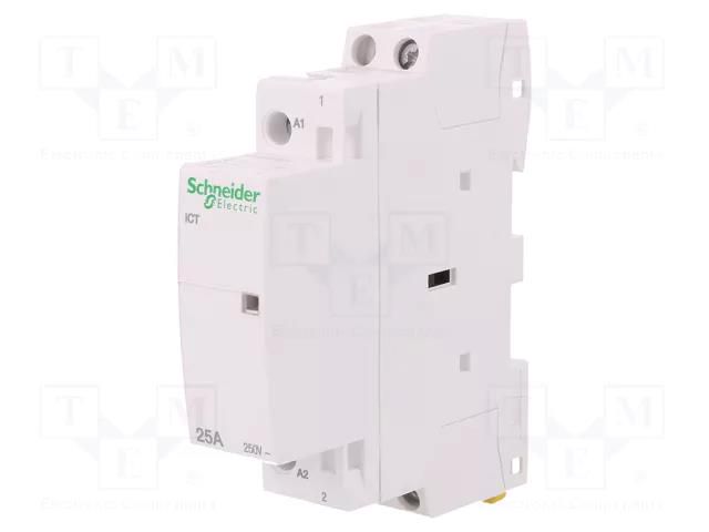 Contactor: 1-pole installation; 25A; 220VAC; NO; IP20; ICT; -5÷60°C SCHNEIDER ELECTRIC A9C20531