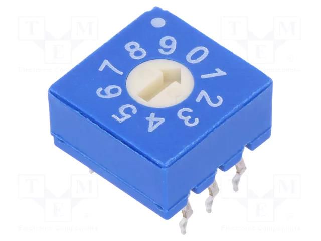 Encoding switch; DEC/BCD; Pos: 10; THT; Rcont max: 100mΩ; 5Ncm; ERD ECE ERD110RSZ