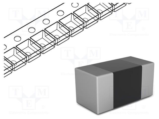 Ferrite: bead; Imp.@ 100MHz: 330Ω; SMD; 1.7A; 0603; R: 0.08Ω; 180mm MURATA BLM18KG331SN1D