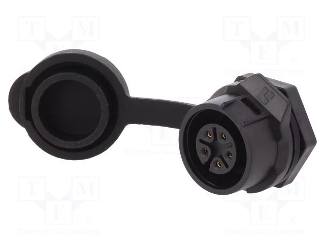 Connector: circular; socket; size 16; 02; female; PIN: 5; 400V; 5A LUTRONIC 0271-05