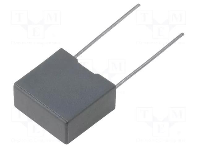 Capacitor: polyester; 100nF; 250VDC; 10mm; ±10%; 13x4x9mm; MKT; THT SR PASSIVES MPEB-100N/250