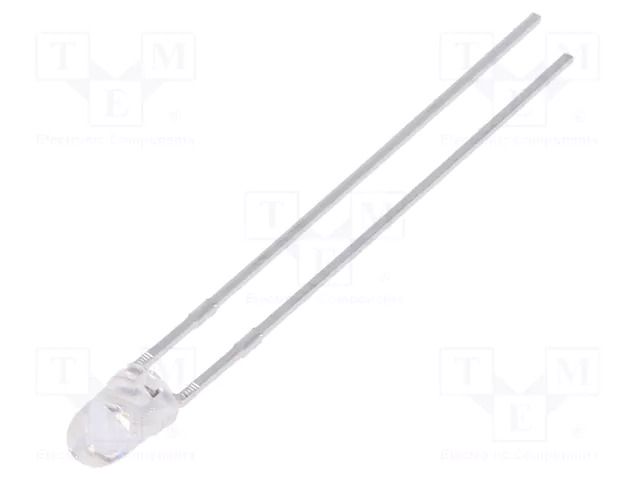 LED; green; 3mm; 8000÷14000mcd; 30°; Front: convex; 3.3÷4.1VDC KINGBRIGHT ELECTRONIC L-7104ZGCK