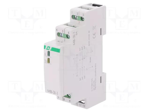 Converter: current; for DIN rail mounting; 0÷285VAC,0÷400VDC F&F MB-3I-1-5A