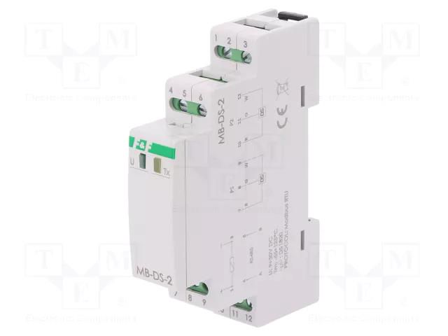 Converter: temperature; 9÷30VDC; OUT 1: RS485 Modbus RTU; IP20 F&F MB-DS-2