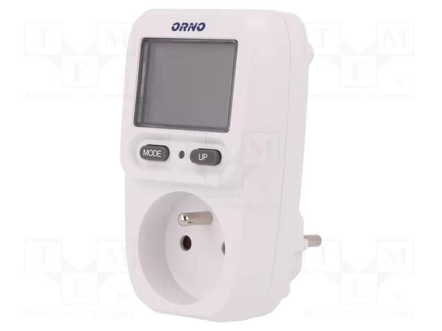 Controller; IP20; 16A; 0÷50°C; Range: 0,000÷9999 COST/kWh/W/V ORNO OR-WAT-419