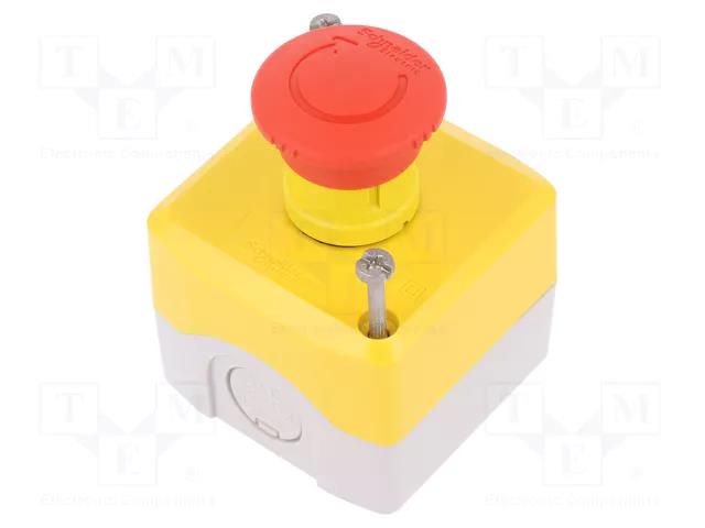 Control cassette; Harmony XB5; No.of butt: 1; mushroom; IP66 SCHNEIDER ELECTRIC XALK178E