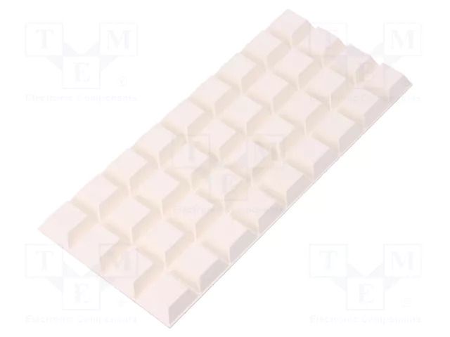 Self-adhesive foot; H: 7.6mm; white; polyurethane; Bumpon 3M SJ5023/WH