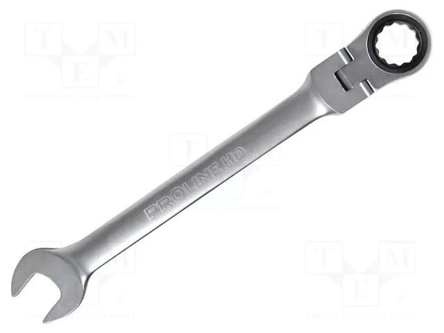 Wrench; combination spanner,with ratchet,with joint; 11mm PROLINE PRE-35451-11