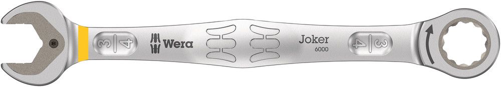6000 Joker Ratcheting combination wrenches, Imperial, 3/4"x246, Wera 05073287001