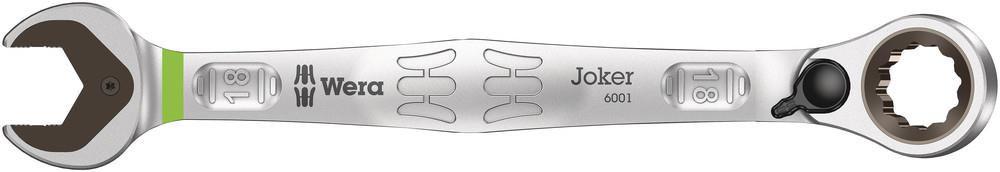 6001 Joker Switch Ratcheting combination wrench, with switch lever, 18x234, Wera 05020073001