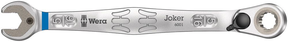6001 Joker Switch Ratcheting combination wrench, with switch lever, imperial, 5/16"x144, Wera 05020075001