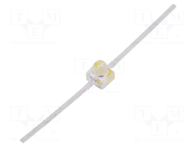 LED; amber; SMD; 2pin THT; 500mcd; 2÷2.6VDC; 2.21x2.08x2.44mm; 15° BROADCOM (AVAGO) HLMA-QL00