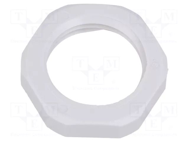 Nut; NPT1/2"; polyamide; UL94V-0; Thk: 6mm; Spanner: 27mm; grey HUMMEL HUMMEL-1262120070