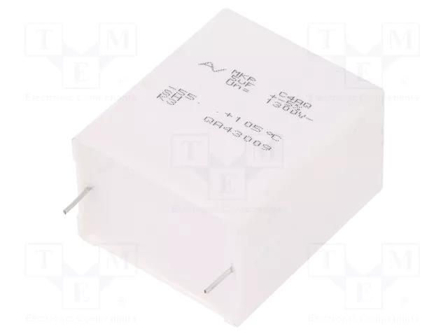 Capacitor: polypropylene; DC-Link; 5uF; ESR: 8.2mΩ; THT; ±5%; 29V/μs KEMET C4AQUBU4500A12J