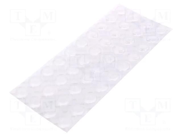 Self-adhesive foot; H: 4.1mm; transparent; polyurethane; Bumpon 3M SJ5344/CL