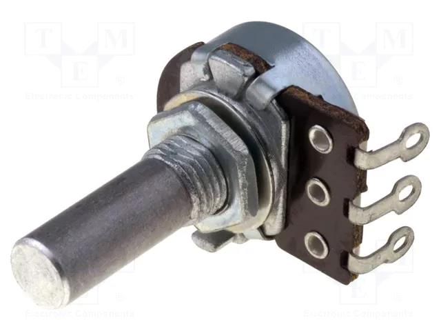 Potentiometer: shaft; single turn; 220kΩ; 100mW; ±20%; 6mm; mono TELPOD PR167-220K-A