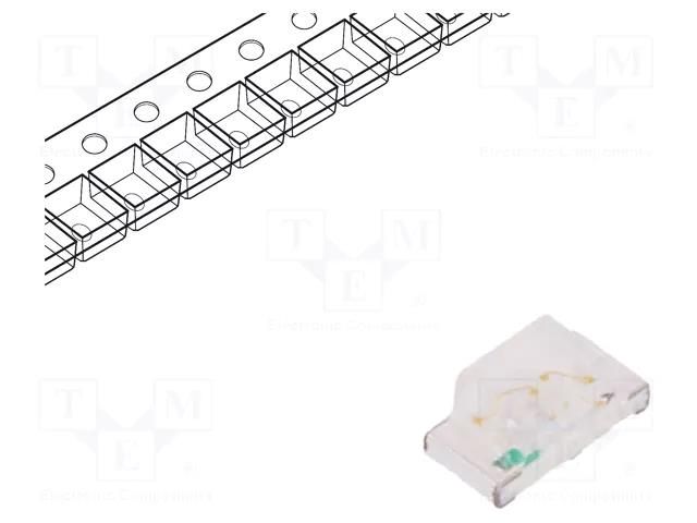 LED; blue; SMD; 0603; 120÷300mcd; 2.8÷3.5VDC; 1.6x0.8x0.7mm; 140° REFOND RF-BUB191TS-CE