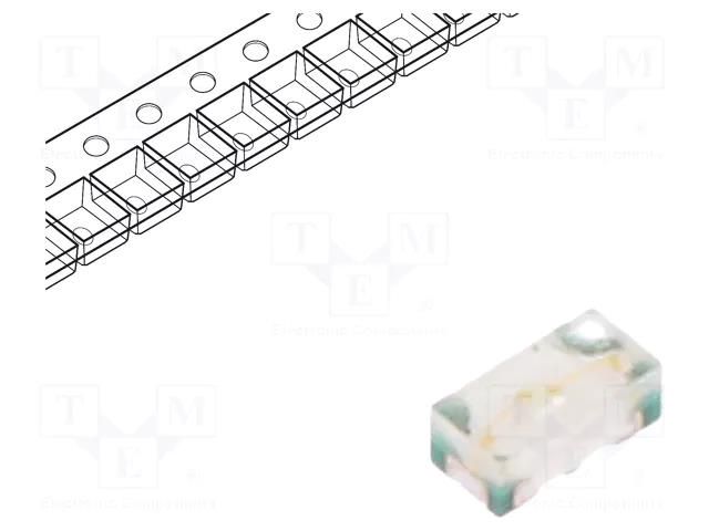 LED; green; SMD; 0402; 150÷430mcd; 2.5÷3.3VDC; 1x0.5x0.4mm; 140° REFOND RF-GN0402TS-CF-B