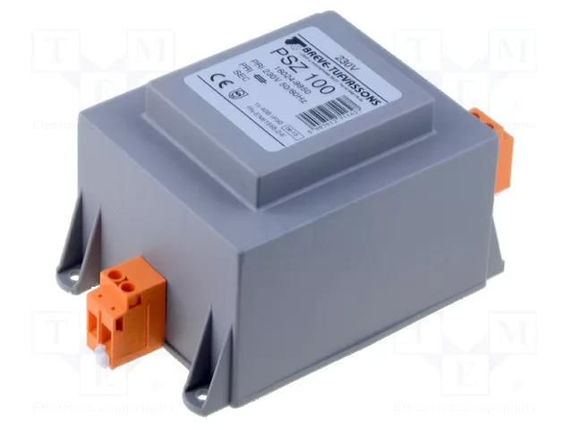 Transformer: mains; 100VA; 500VAC; 230V; Leads: terminal block BREVE TUFVASSONS PSZ100/500/230V