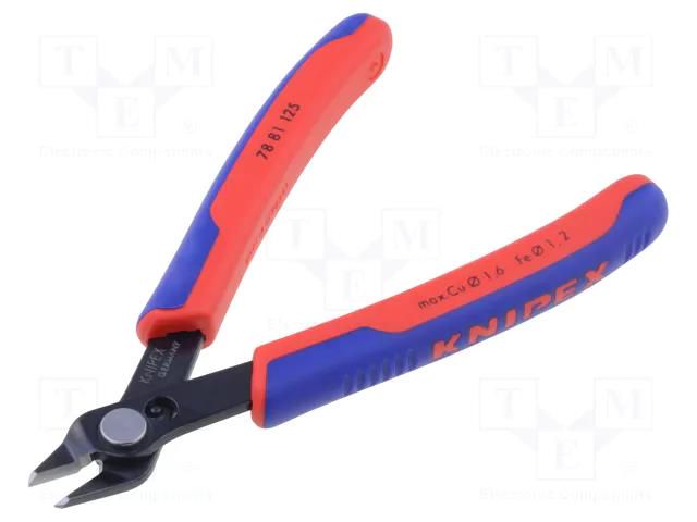 Pliers; side,cutting,precision; 125mm; without chamfer KNIPEX KNP.7881125