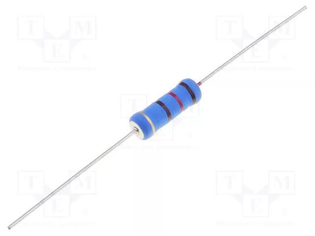Resistor: power metal; THT; 1.2kΩ; 3W; ±5%; Ø0.75x25mm; Ø5.5x16mm ROYALOHM PMR3S-1K2
