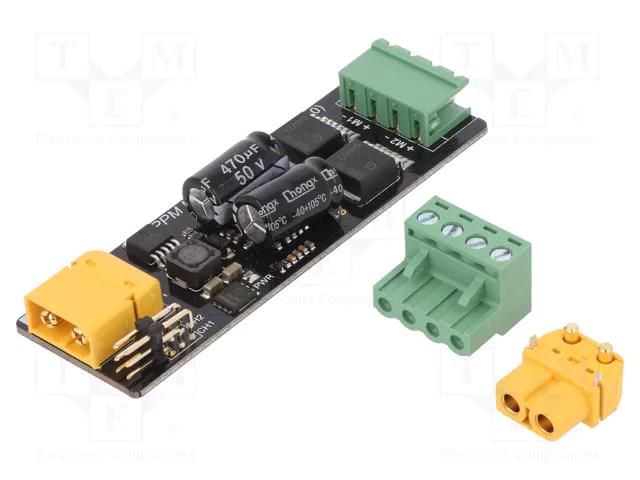 DC-motor driver; STM8S105,TLE5205; analog,PWM; 3A; 7÷12V; Ch: 2 DFROBOT DF-DFR0513