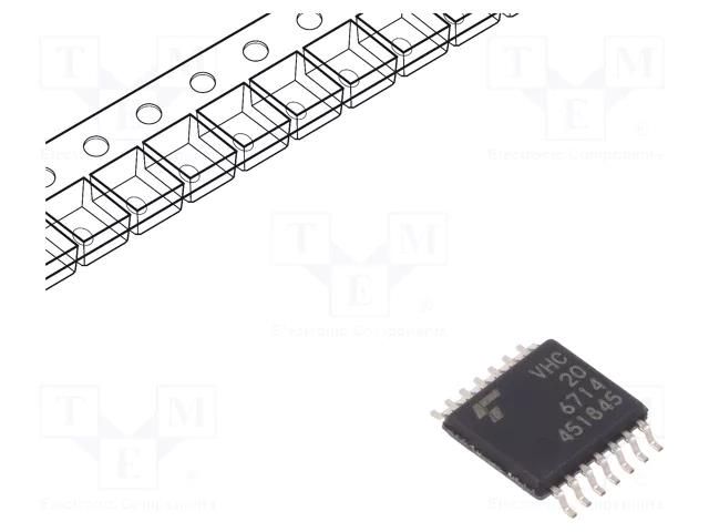 IC: digital; NAND; Ch: 2; IN: 4; C²MOS; SMD; TSSOP14; 2÷5.5VDC; 3.3ns TOSHIBA 74VHC20FTBJ