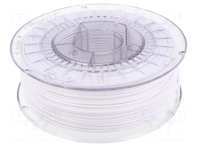 Filament: PET-G; Ø: 2.85mm; white; 220÷250°C; 1kg DEVIL DESIGN DEV-PETG-2.85-WH